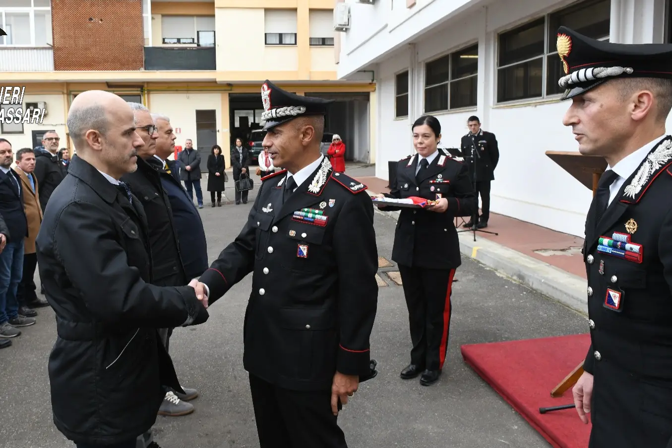 Sassari, consegna degli encomi (Foto carabinieri)