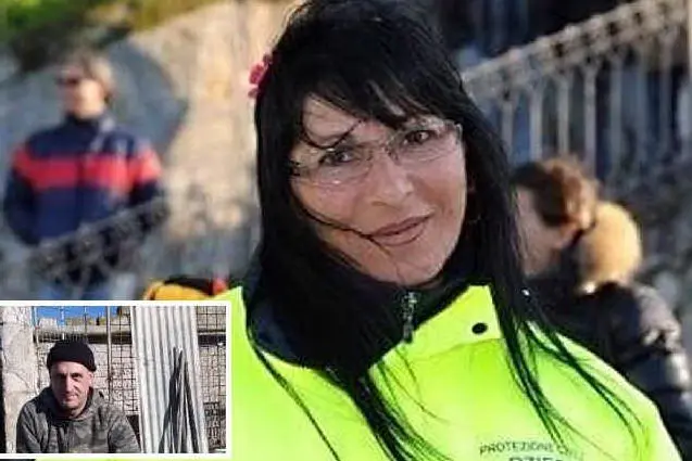 Romina Meloni e, nel riquadro, Ettore Sini (Archivio L'Unione Sarda)