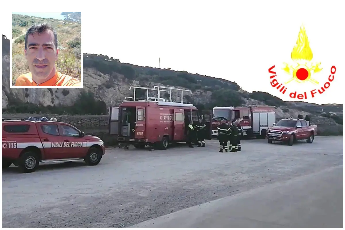 Proseguono le ricerche del 47enne scomparso a Quartu (foto Vigili del Fuoco)