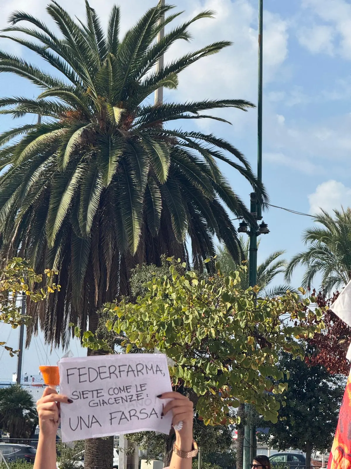 La protesta a Cagliari dei farmacisti sardi (15 -10 - 2025 Fr.Me.)