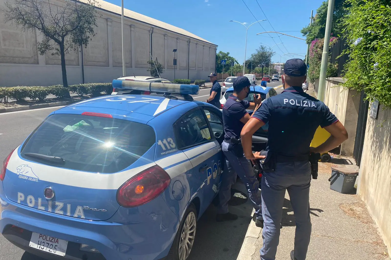 Polizia a Cagliari (foto Archivio)