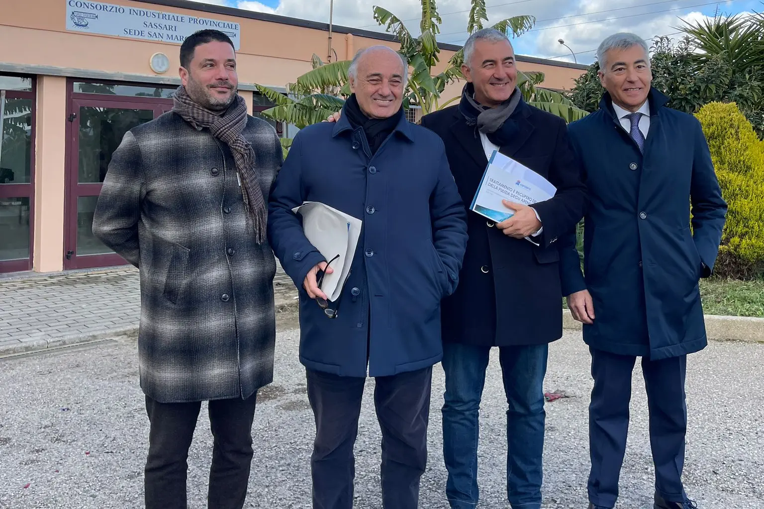 Andrea Montis, Pietro Fois, Mario Conoci e Valerio Scanu (foto Fiori)