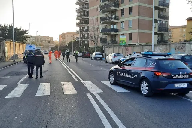 Il luogo della tragedia in via Cadello (archivio L'Unione Sarda)