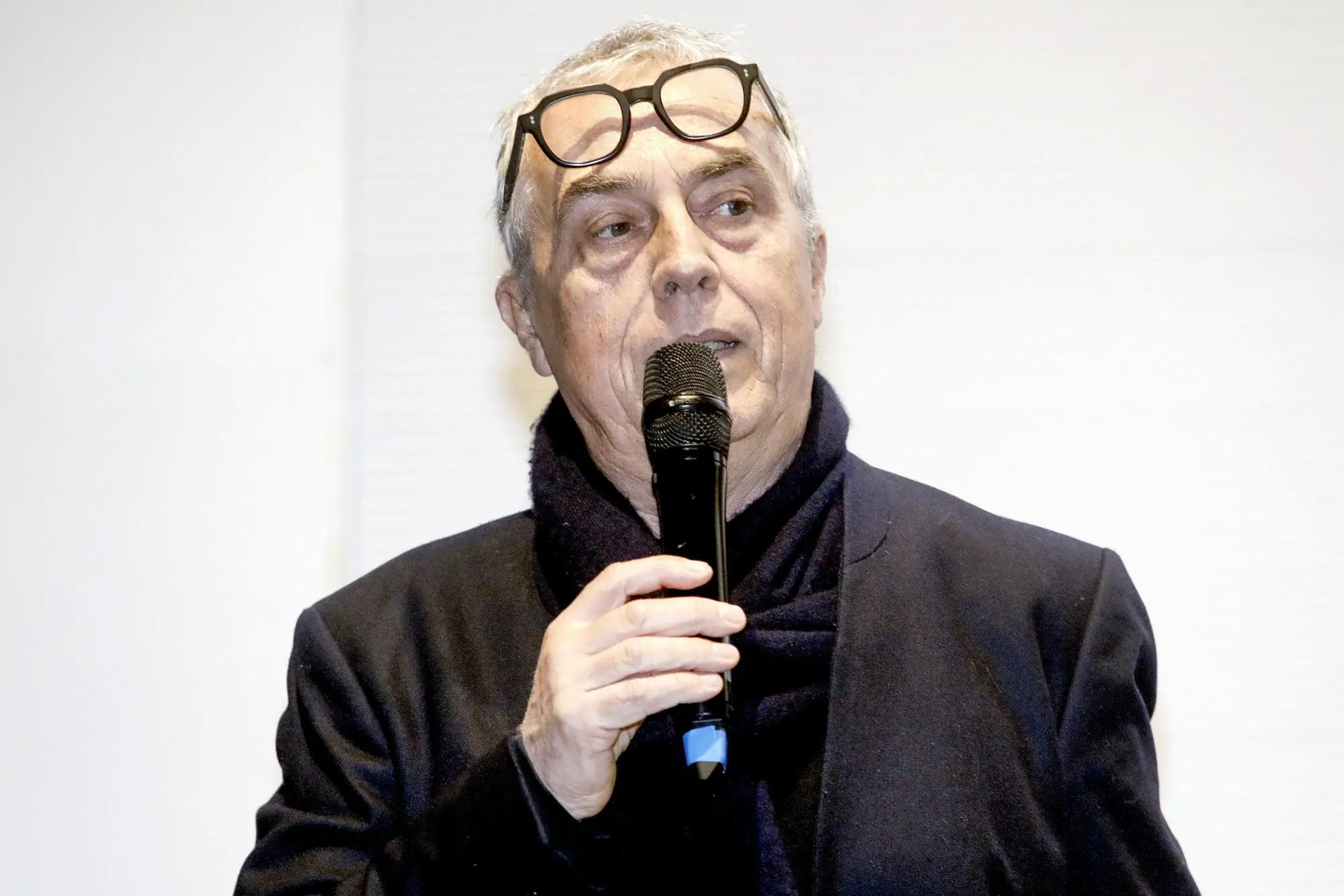 Stefano Boeri, presidente Triennale Milano, partecipa al conferimento del Diploma d'onore ad Antonia Jannone presso la Triennale a Milano, 16 gennaio 2025. ANSA/MOURAD BALTI TOUATI
