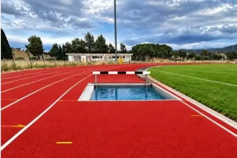 Prospetto del progetto della pista di atletica ad Ozieri (foto concessa)