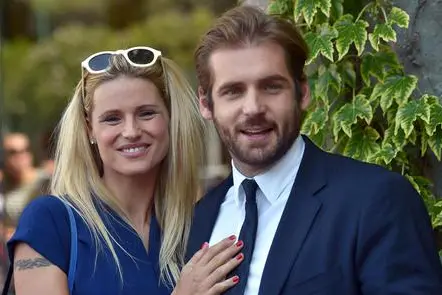 Michelle Hunziker e Tomaso Trussardi (Ansa - Ferrari)