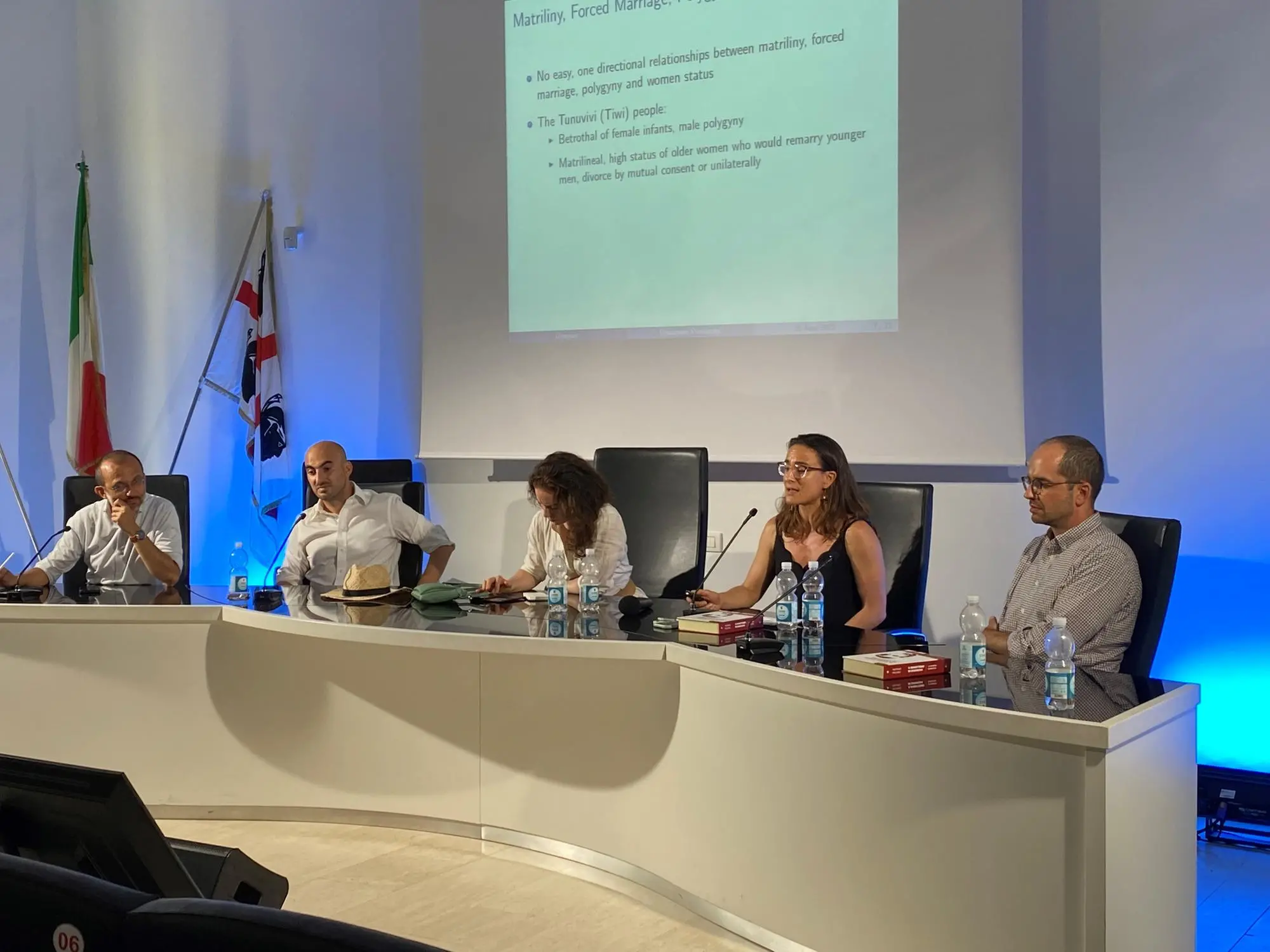 Una fase della conferenza su Antonio Pigliaru a Cagliari (foto archivio L'Unione Sarda)