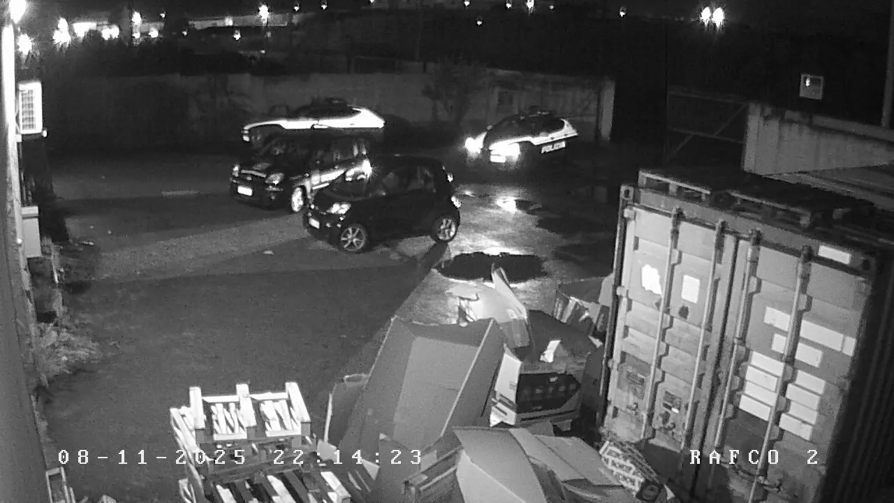 L'arrivo della polizia