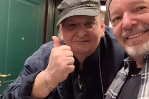 Vasco Rossi e Andrea Giacobazzi (foto Instagram Vasco Rossi)