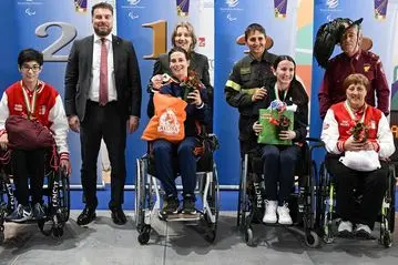 Anna Giuseppina Molinu, doppia medaglia di bronzo nella scherma paralimpica (foto Pittalis)