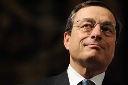 Mario Draghi, presidente della Banca Centrale Europea (foto Ansa)