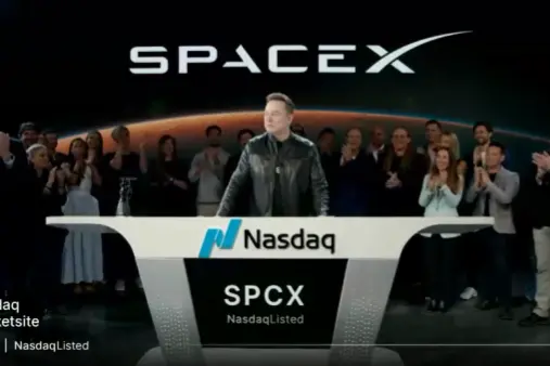 SpaceX sbarca a Wall Street (foto da frame video)