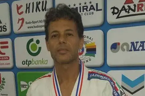 Il campione di judo Fabrizio Murroni