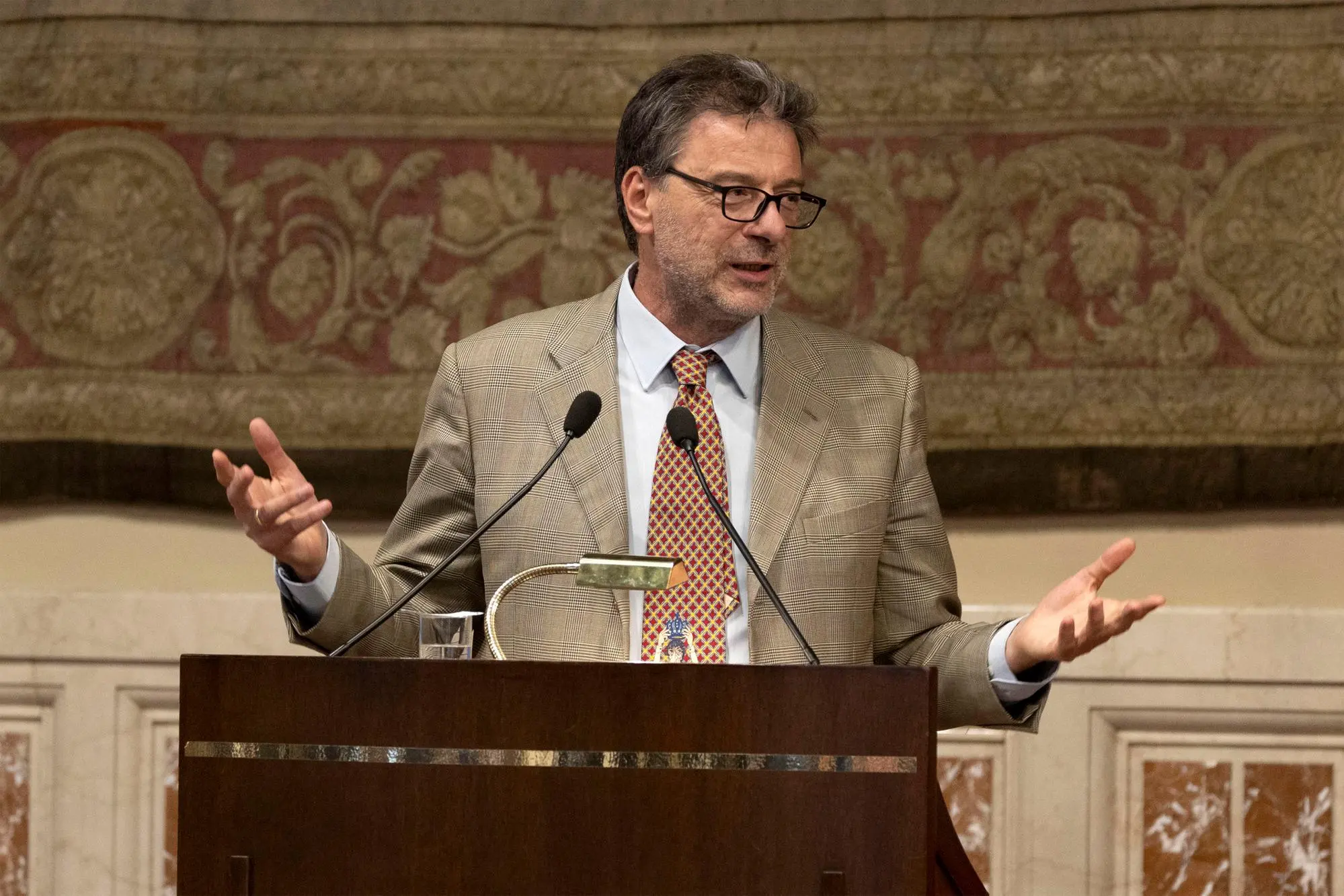 Il ministro dell'Economia Giancarlo Giorgetti (Ansa)
