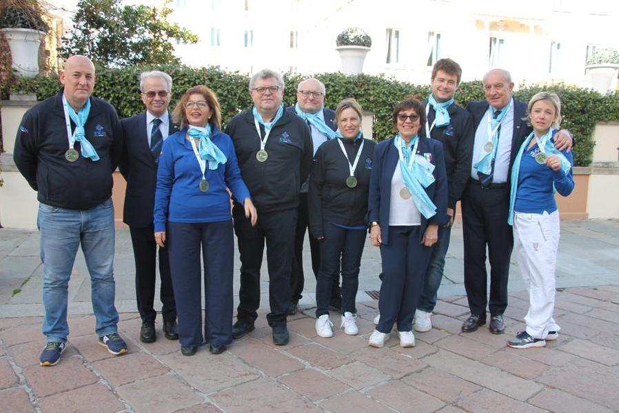 Barbara Dessì con la squadra azzurra (Foto Figb)