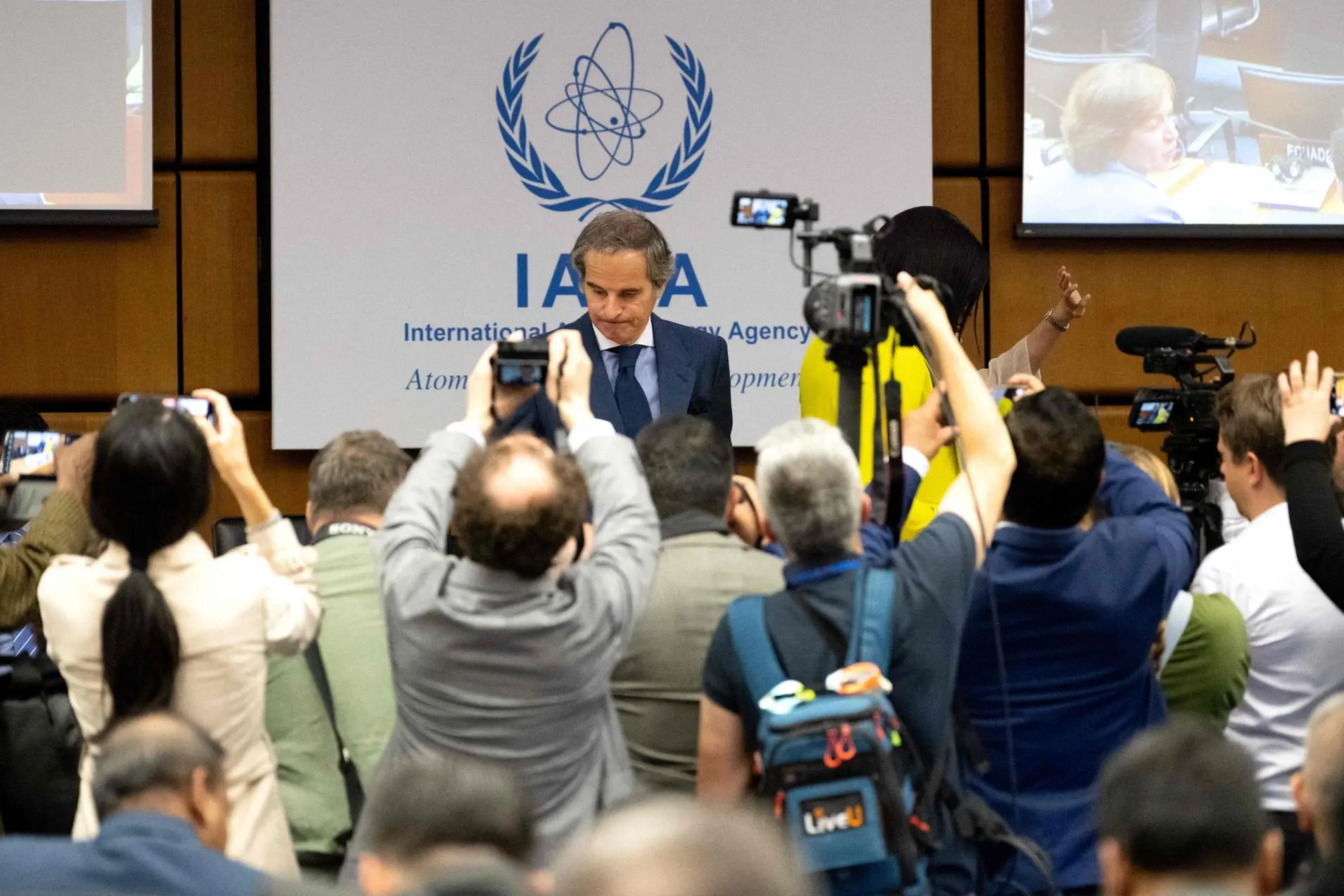 Il direttore generale Rafael Grossi (Ansa)
