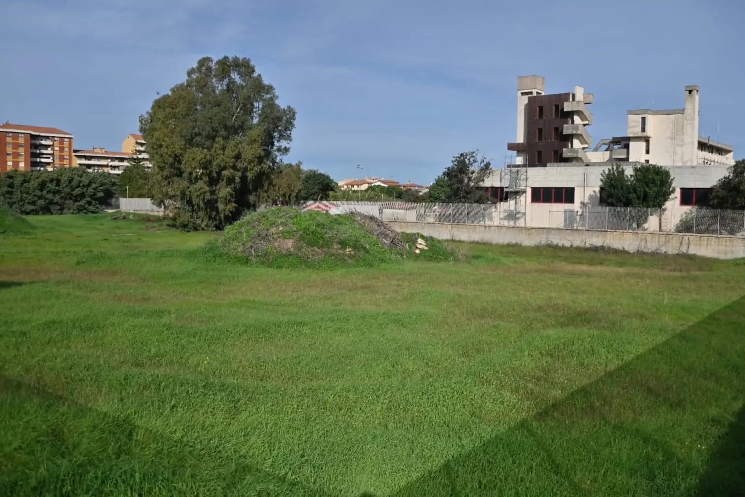 L'area dove sorgerà il polo regionale didattico dei vigili del fuoco ( Foto di Alessandra Chergia)