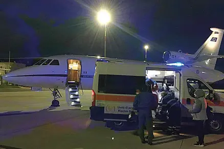 Un Falcon dell’Aeronautica Militare (Foto simbolo)