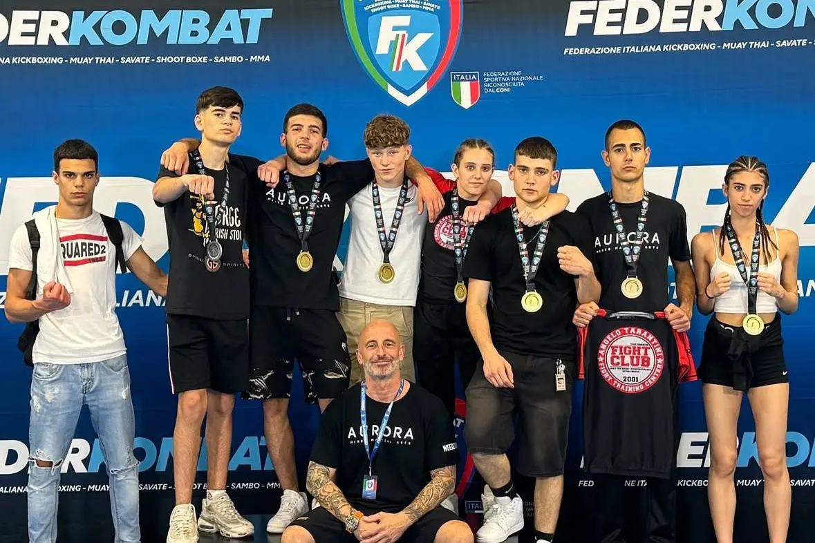 Gli atleti del Team Tarantini