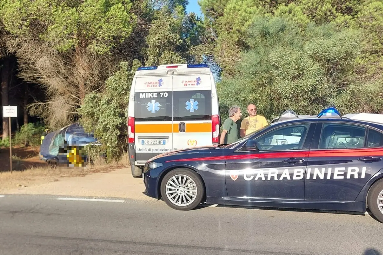 L'incidente mortale a Portoscuso (foto carabinieri)