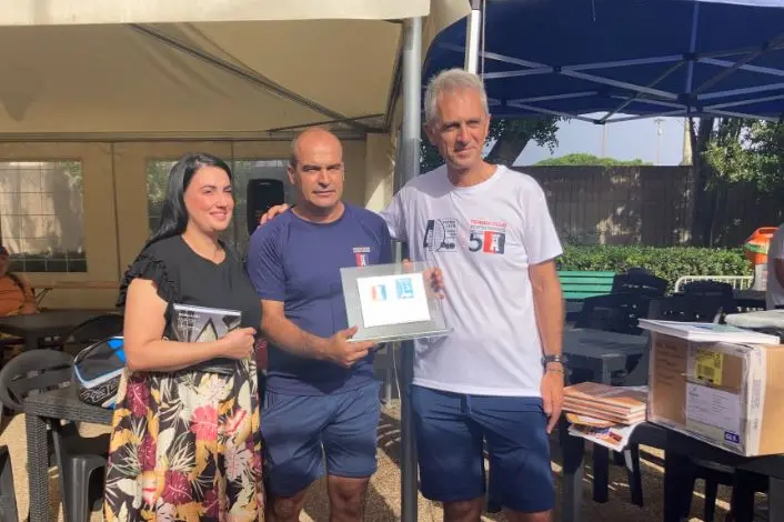 Gemellaggio tra Tc Porto Torres e Tc Bergamo (foto Pala)