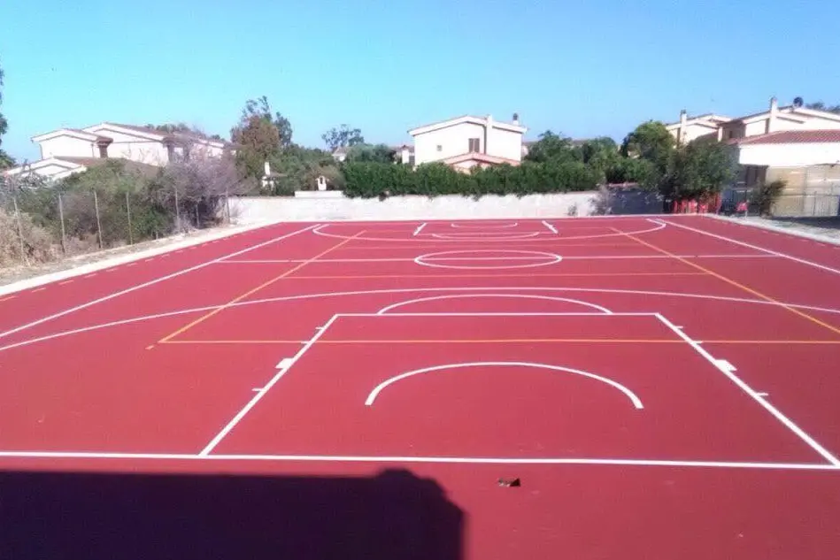 Uno dei campi sportivi inaugurati