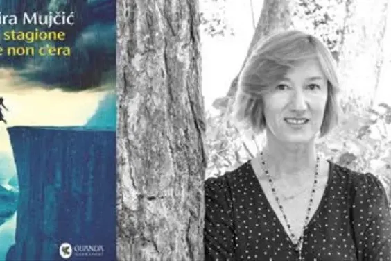 La scrittrice e il suo libro (foto concessa)
