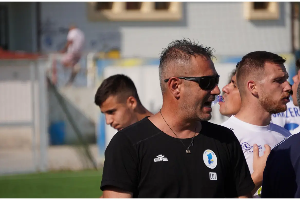 Francesco Loi, allenatore della Cos (foto Andrea Serreli)