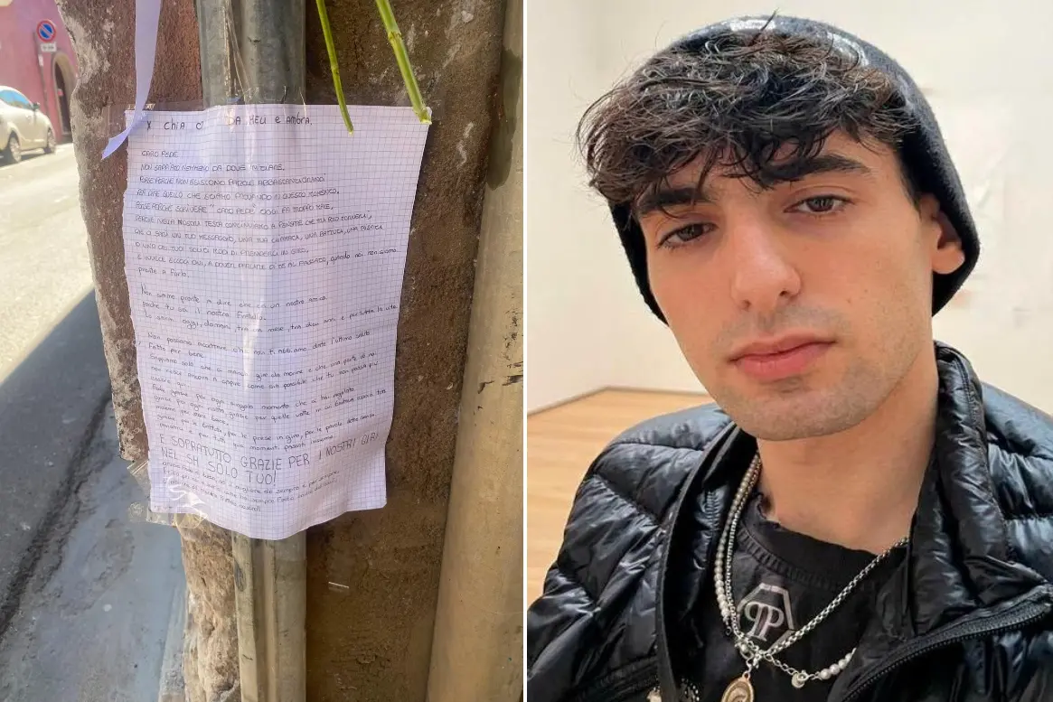 Serramanna, con lo scooter contro un muro: morto ragazzo di 17 anni, ferito l’amico quindicenne Federico Chia, morto a Serramanna in un incidente in scooter. A destra, la lettera di due amiche