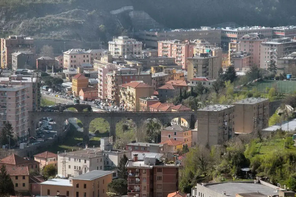Il quartiere genovese di Molassana (foto Wikipedia)