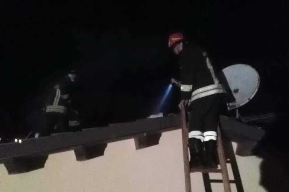 L'intervento dei vigili del fuoco
