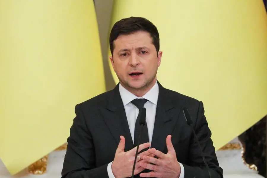 Il presidente ucraino Zelensky (Ansa)