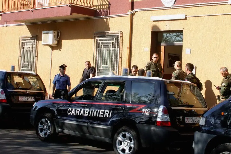 La caserma dei carabinieri a Tortolì