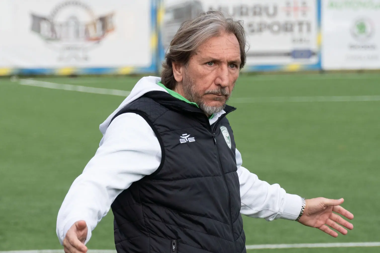 Marco Nappi, allenatore dell'Arzachena (foto Andrea Serreli)