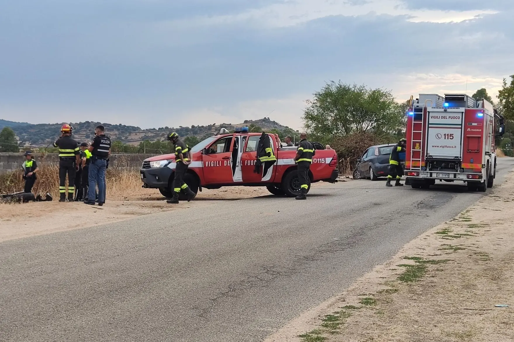 Nuoro, l'incidente in viale Murichessa (G. Locci)