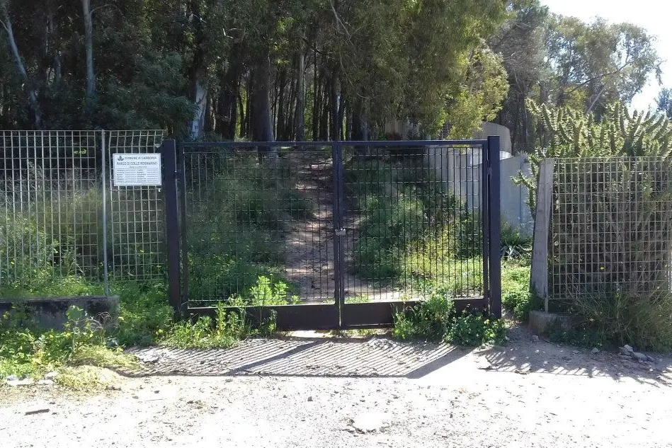 Un ingresso al parco di Rosmarino (L'Unione Sarda - Scano)