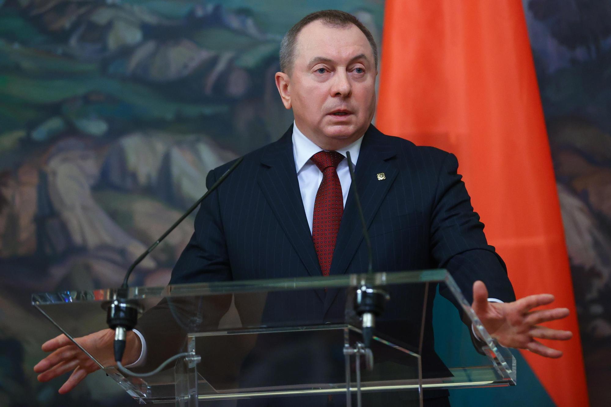 Vladimir Makei, il ministro bielorusso morto improvvisamente (foto Ansa/Epa)