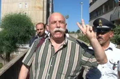 Doddore Meloni nel giorno dell'arresto