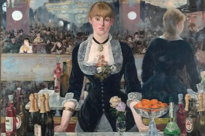 Un bar aux Folies Bergère, 1881-1882 tela su olio di\u00A0Édouard Manet, fonte Ansa