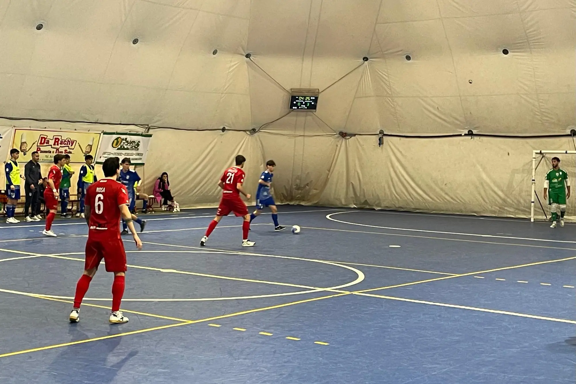 Una partita della scorsa Serie B di calcio a 5