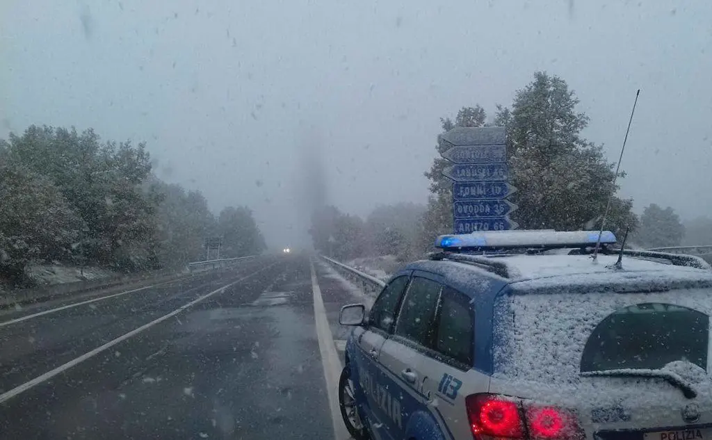 La situazione sulla SS 389 Var località Jenna e Ferru \"Bivio di Fonni\"