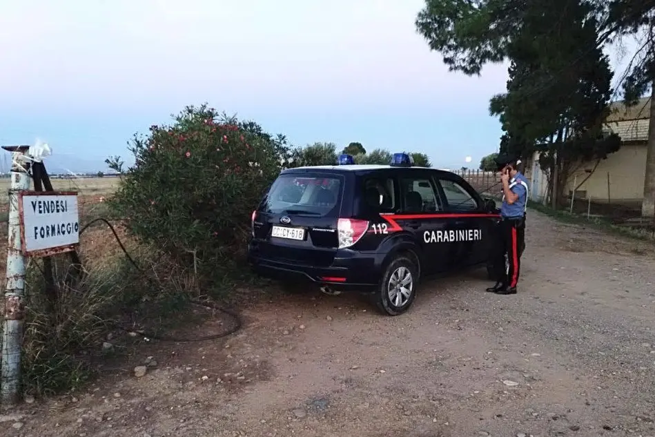 I militari sul posto (foto carabinieri)