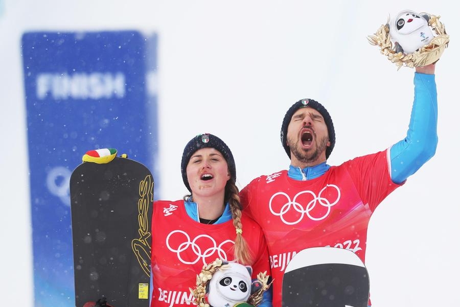 Pechino: medaglia d’argento per l’Italia nello snowboard con Moioli-Visintin