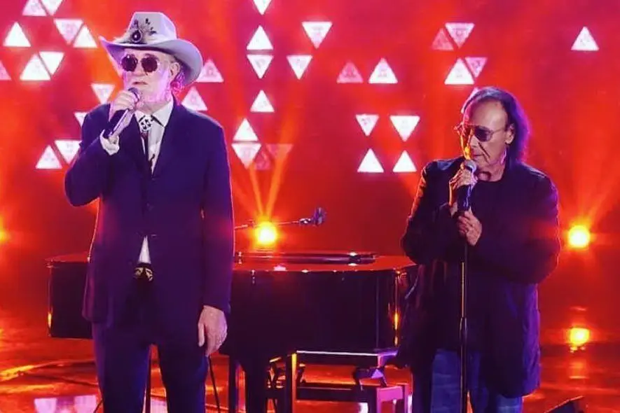 Francesco De Gregori e Antonello Venditti a X Factor (foto Ig - Venditti)