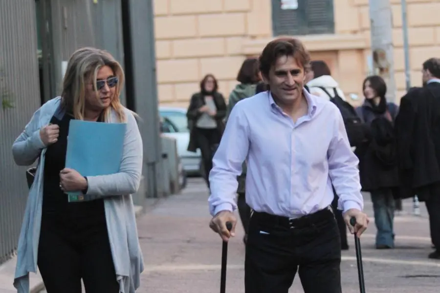 Alex Zanardi e la moglie Daniela Manni (Ansa)