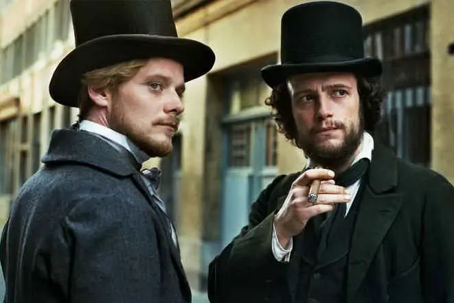 Marx ed Engels in una scena del film