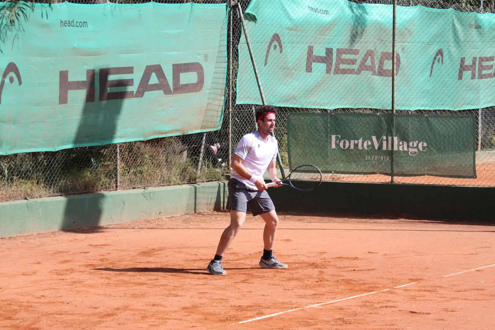 Manuel Mazza in campo al Forte Village (foto Antonio Burruni)