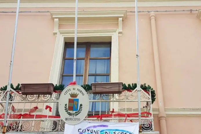 Il municipio di Sorso (foto Pala)