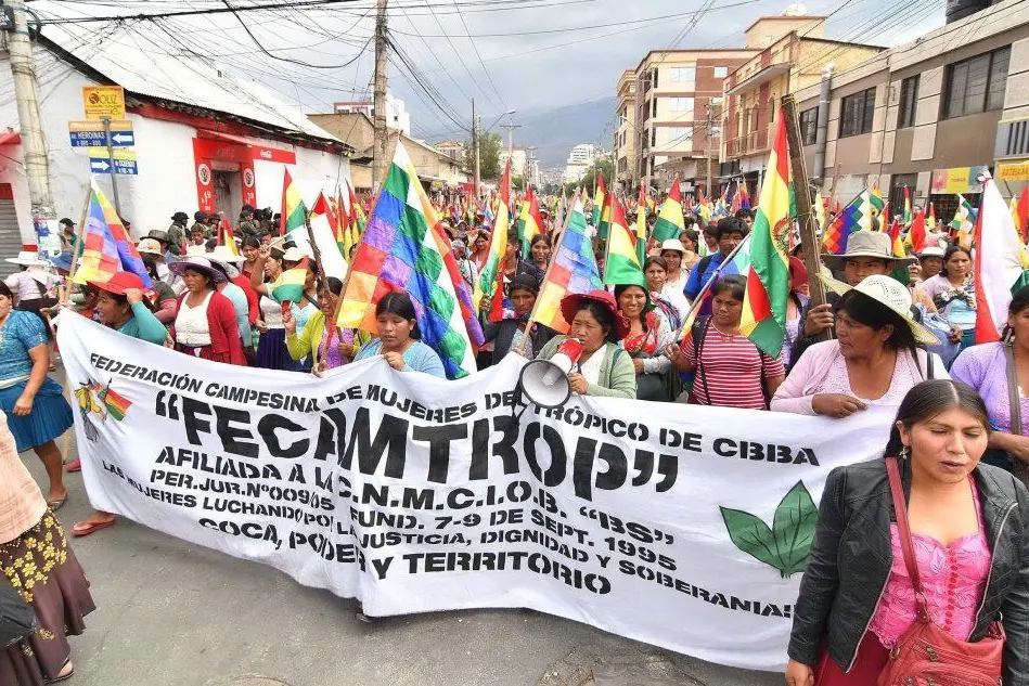 La protesta in Bolivia (Ansa - Jorge Abrego)