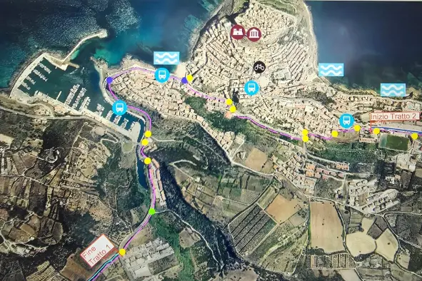 L'area interessata dagli interventi a Castelsardo (foto concessa)